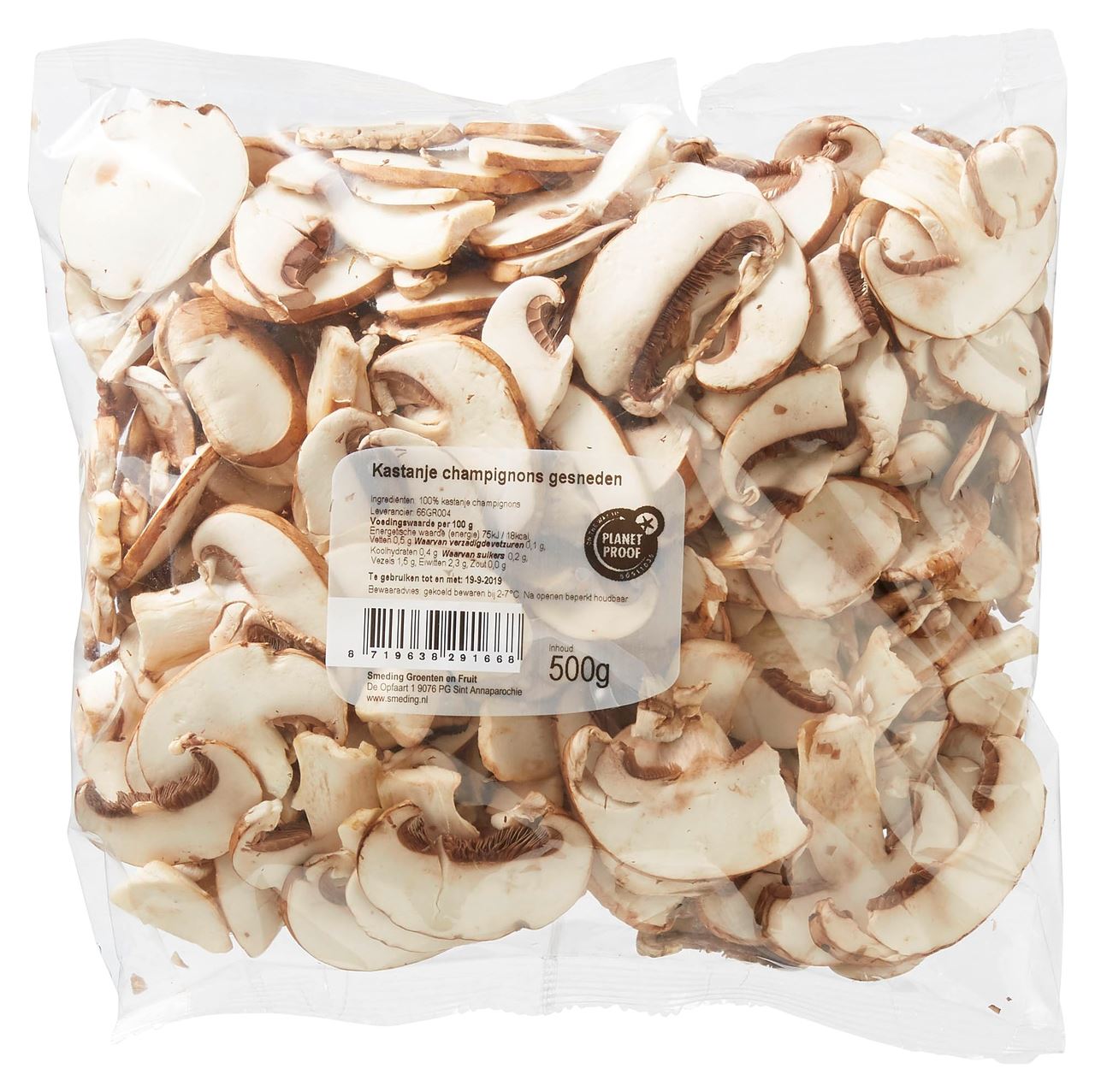 Chestnut mushrooms sliced ??500 g