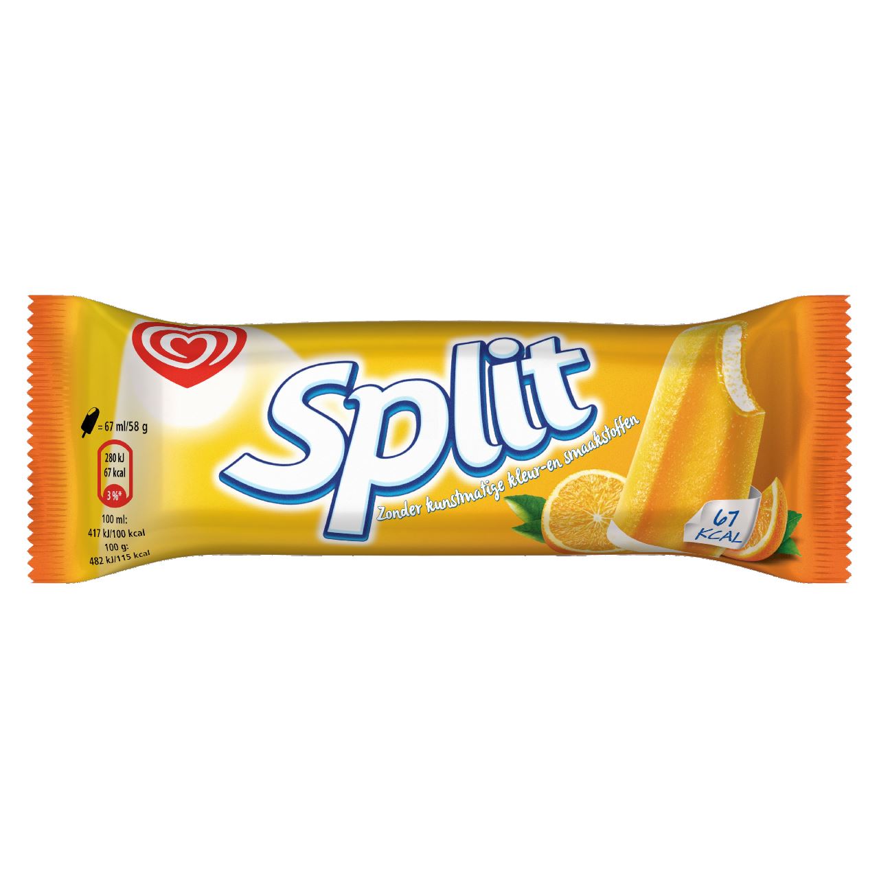 OLA Split Ice Creams Orange 40 x 67 ml