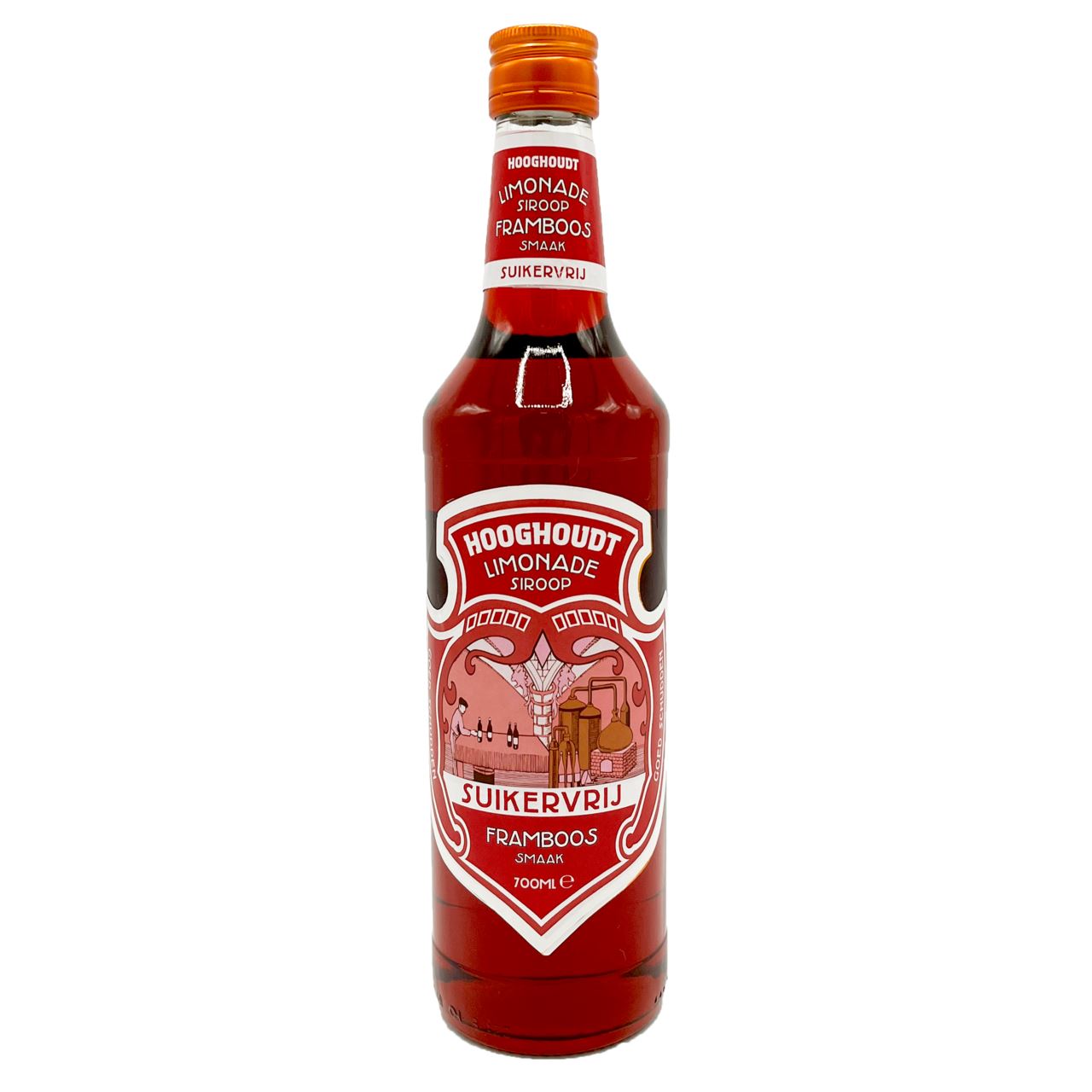 Hooghoudt Raspberry syrup Sugar-free 70 cl