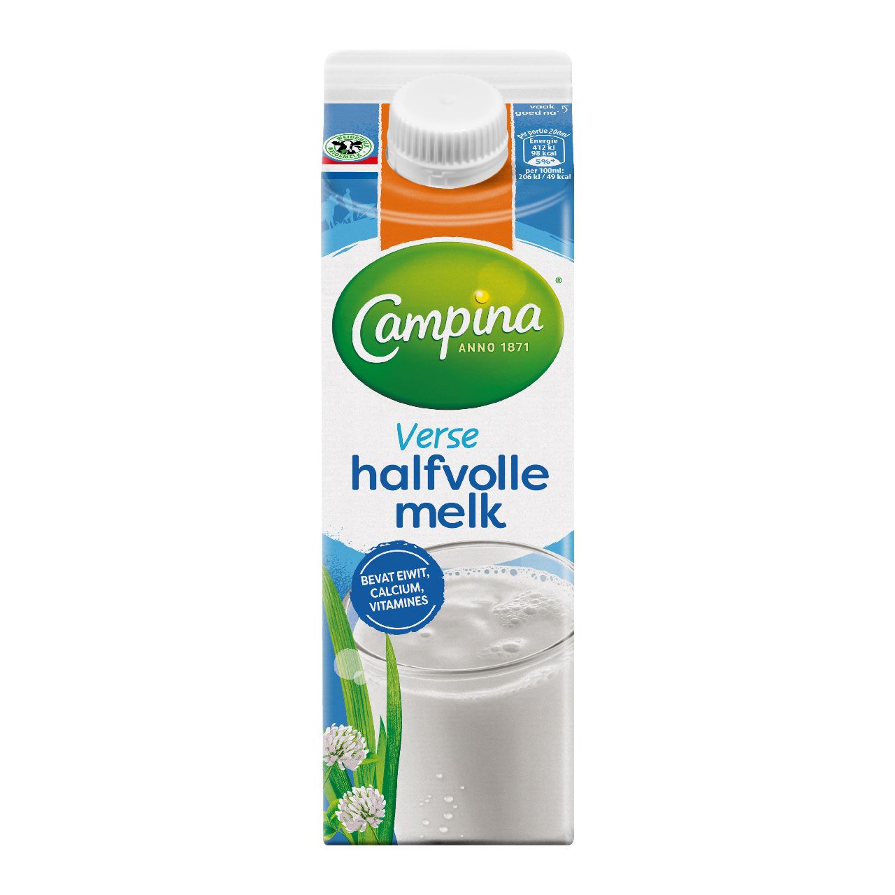 Campina Semi-skimmed Milk 1 l