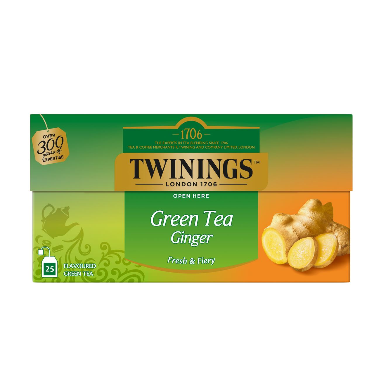 Twinings Green Tea Ginger 25 bags 40 g