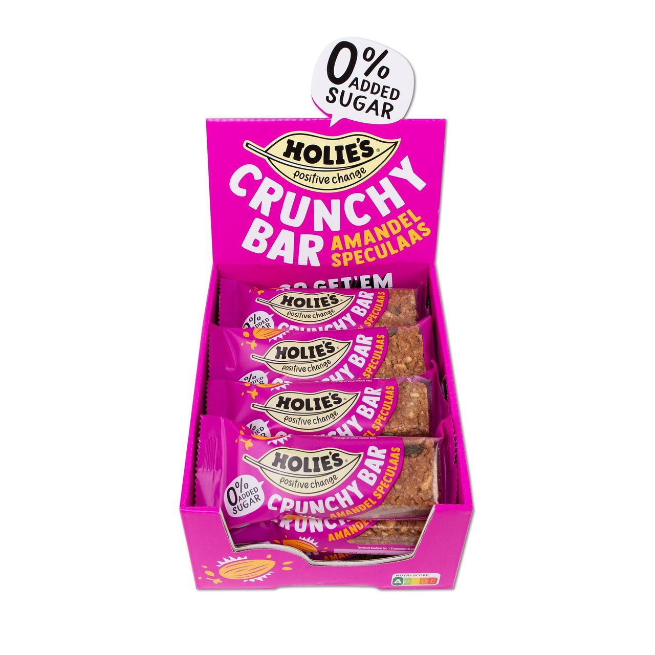 HOLIE'S Crunchy Bar Almond Speculoos 12 x 40 g