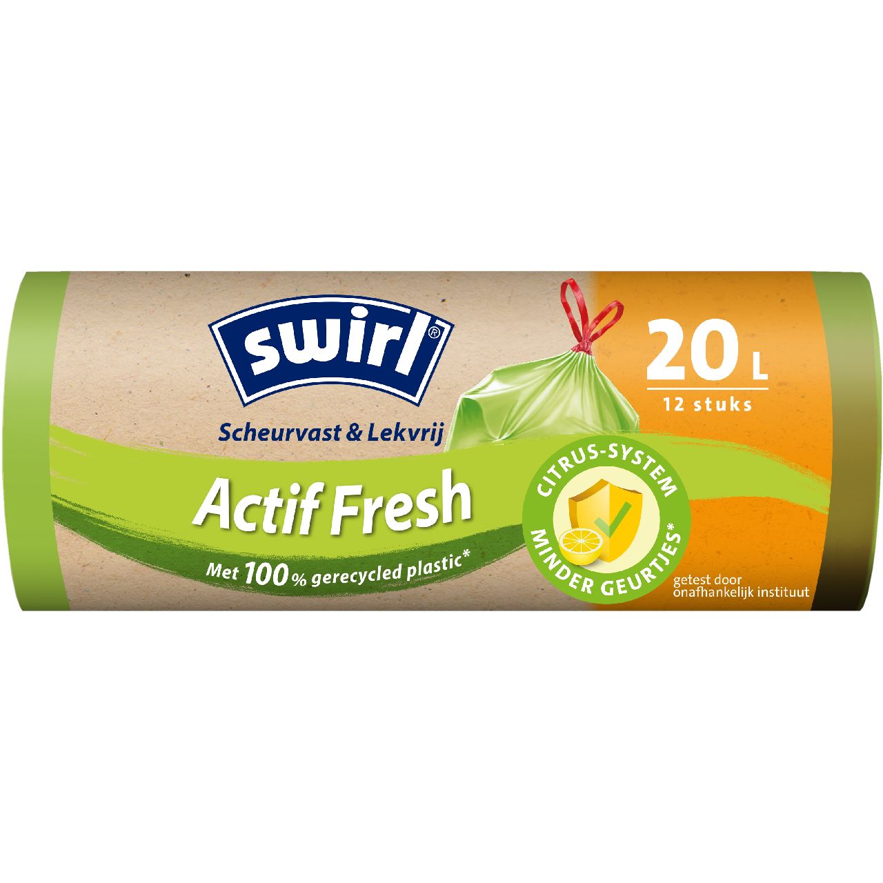 Swirl Actifresh Drawstring Bags Vanilla & Lavender 12 x 20 l