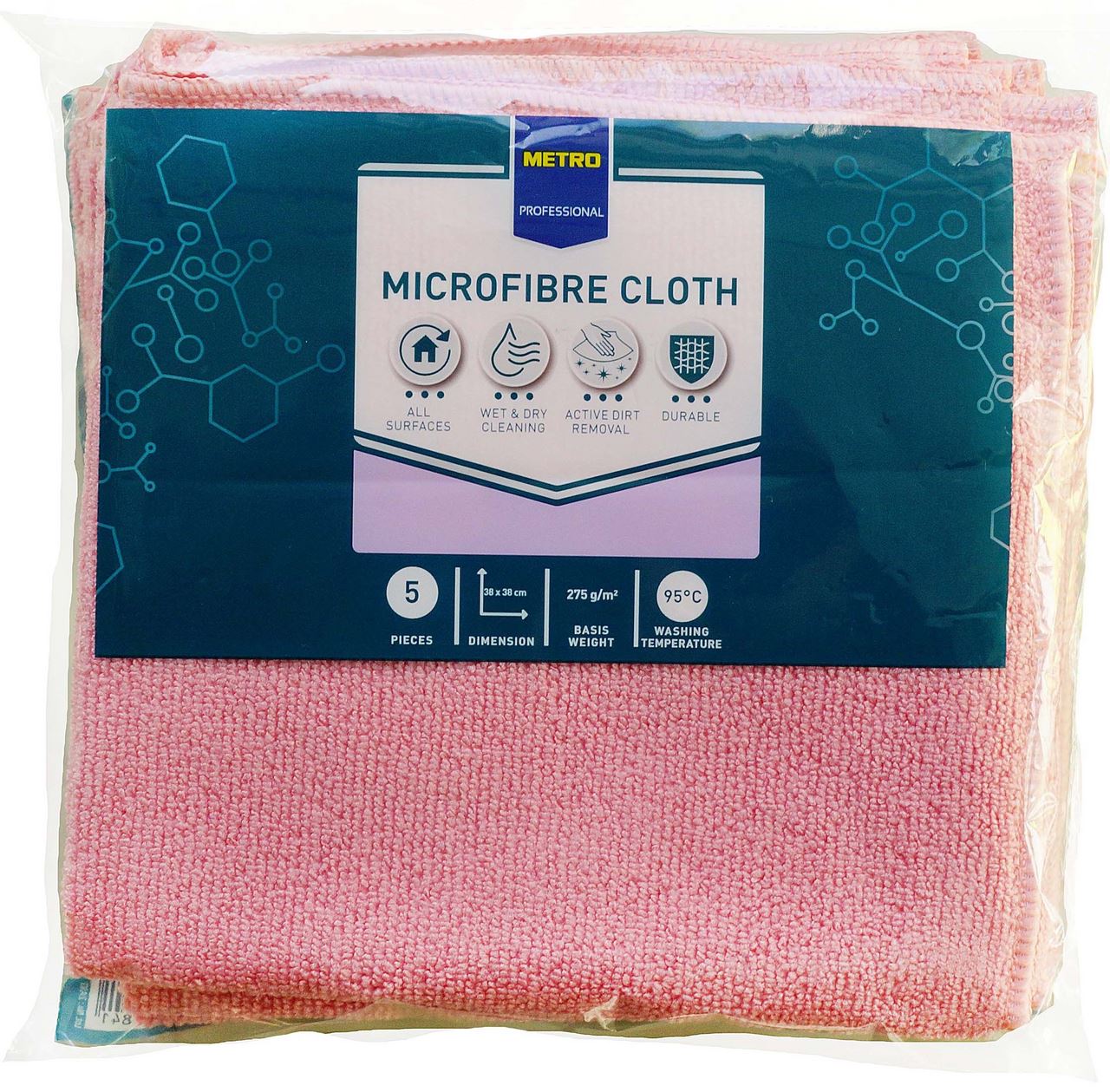 METRO PROFESSIONAL Microfibre cloths 5 pieces