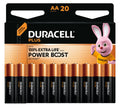 DURACELL Alkaline Batteries AA 20 pieces