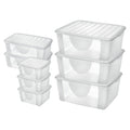 aro Storage box Transparent 8 pieces
