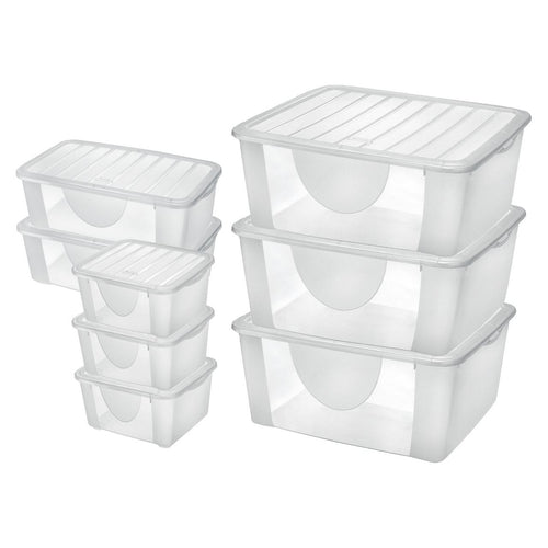 aro Storage box Transparent 8 pieces