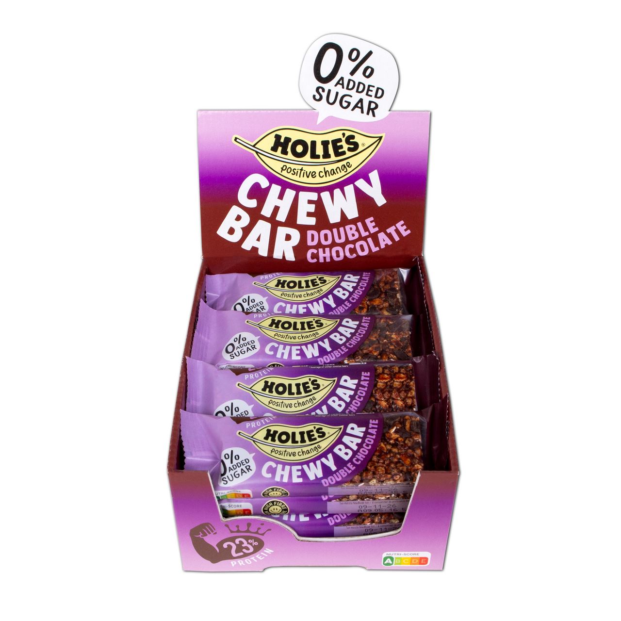 HOLI CHEWY BAR DOUBLE CHOC 16X