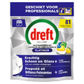 dreft Professional Platinum Lemon Dishwasher tablets 81 pieces