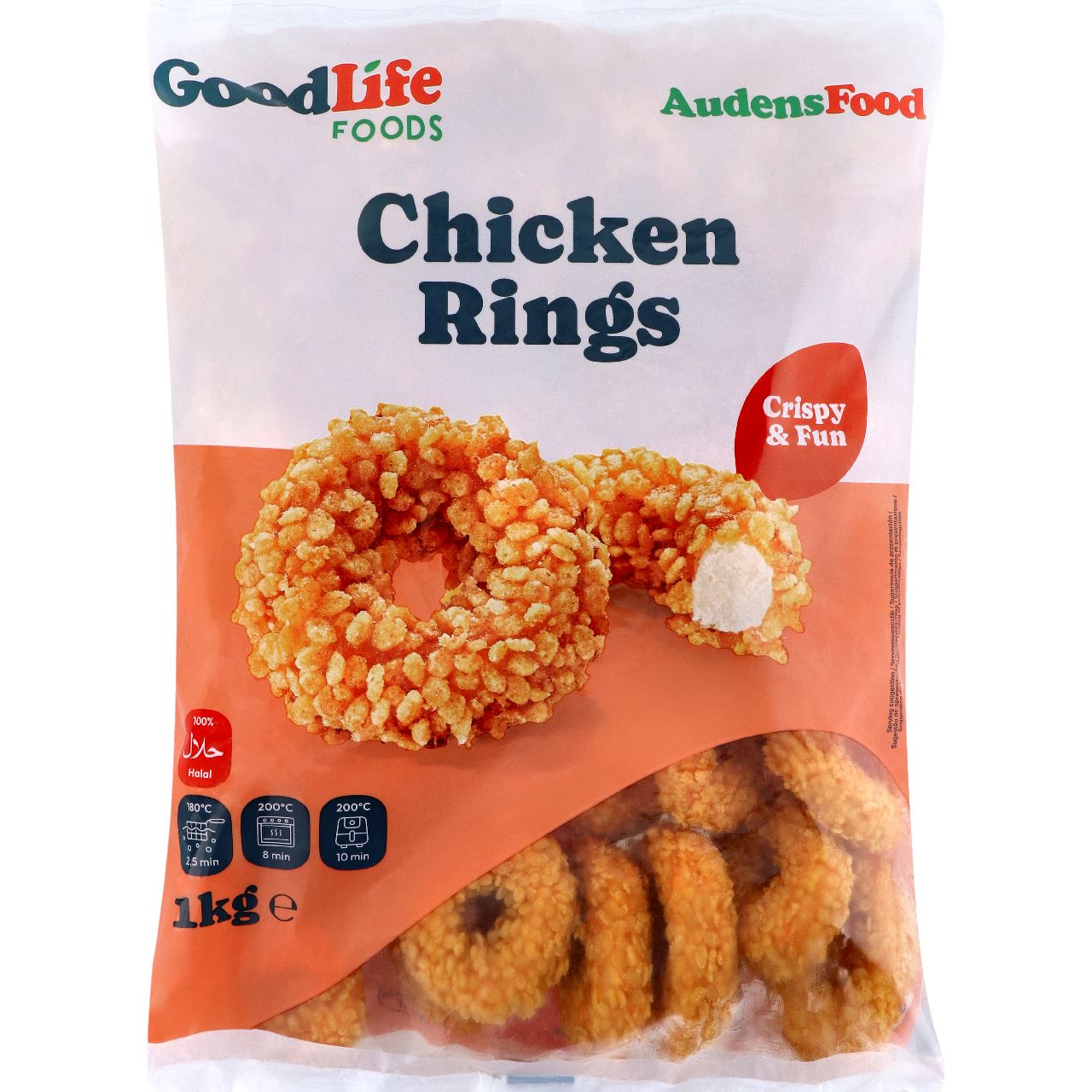 GoodLife FOODS Chicken Rings 1 kg frozen