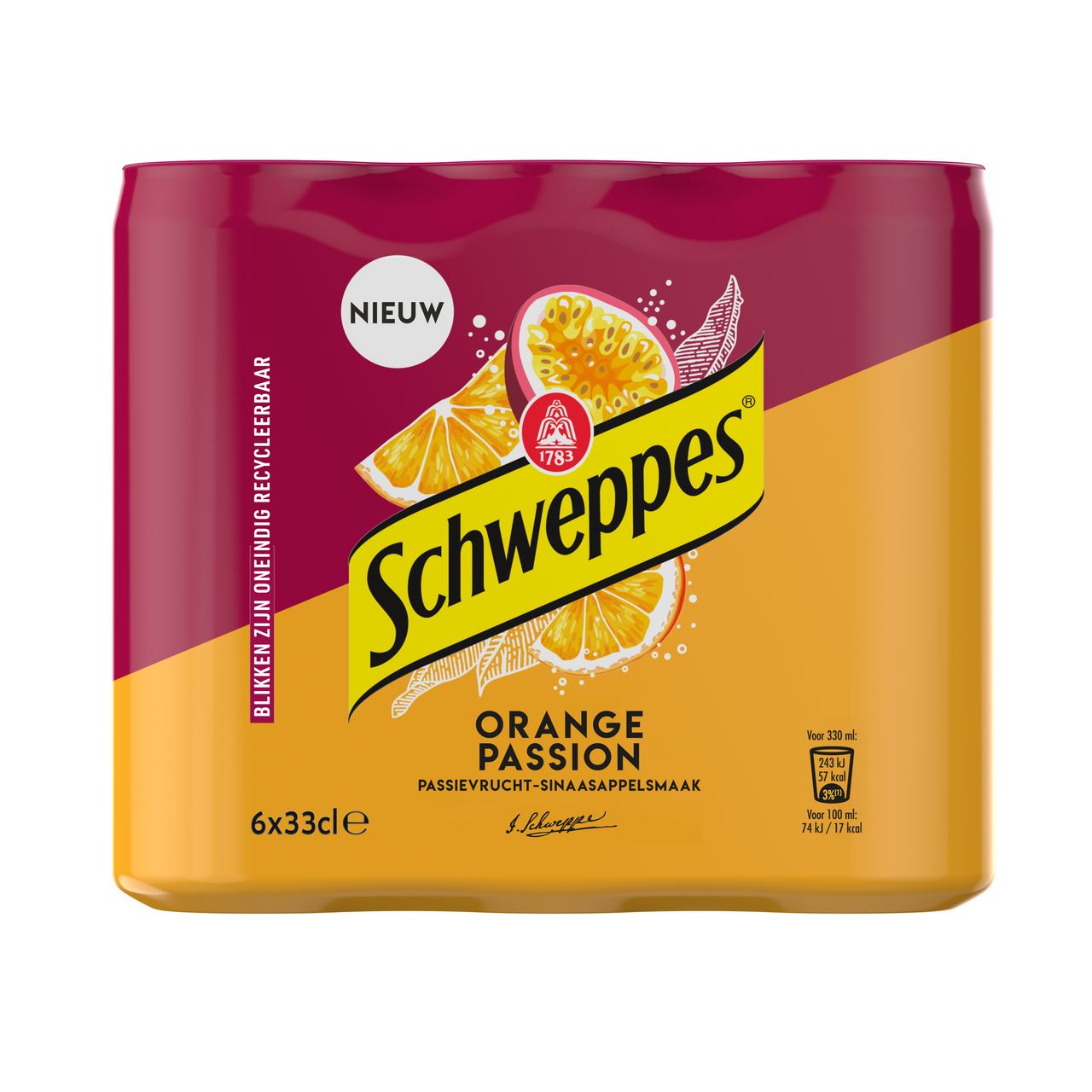 Schweppes Orange Passion can 6 x 33 cl